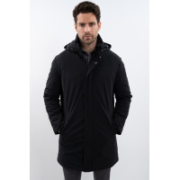 Warme parka Harcour Achille Zwart