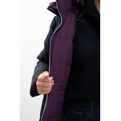 Parka courte Harcour Adele Noir / violet foncé