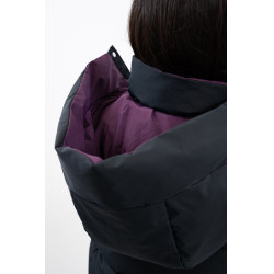 Korte parka Harcour Adele Zwart / donkerpaars Violet Korte parka Harcour Adele Zwart / donkerpaars Violet