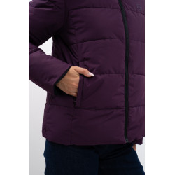 Parka courte Harcour Adele Noir / violet foncé