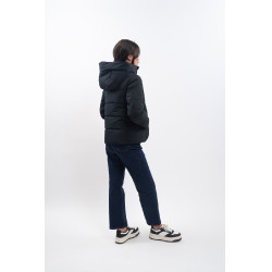 Korte parka Harcour Adele Zwart / donkerpaars Violet Korte parka Harcour Adele Zwart / donkerpaars Violet