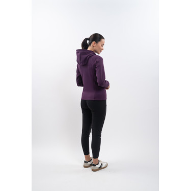 Sweat technique zippé Harcour Ava Figue Violet