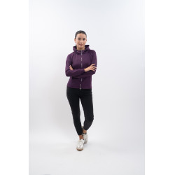 Sweat technique zippé Harcour Ava Figue Violet