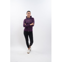Technische sweatvest met rits Harcour Ava Vijg Violet