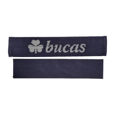 Befestiging voor Bucas-halsstuk op deken Marine / zilver Blauw