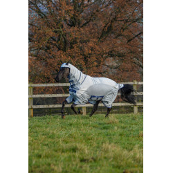 Bucas Sweet-Itch X light B/N deken Zilver