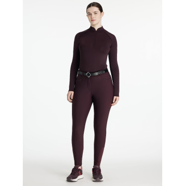 Pantalon LeMieux grip genoux Isabelle femme Damson Violet Pantalon LeMieux grip genoux Isabelle femme Damson Violet