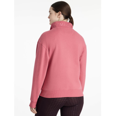 Pull LeMieux col quart zippé Keira femme Cranberry Rose