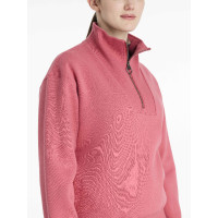 LeMieux trui met opstaande kraag en ritssluiting Keira dames Amandel Beige