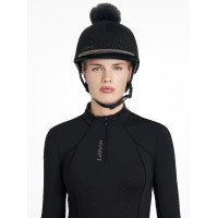 LeMieux Klassieke muts met afneembare pompon Zwart