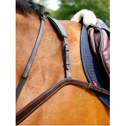 Collier de chasse LeMieux à pont Kudos Havane Marron
