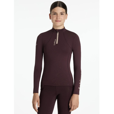 Base Layer LeMieux Young Rider Classique manches longues Damson Violet