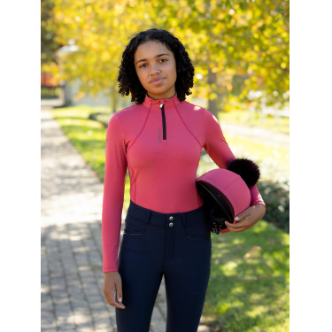 Baselayer LeMieux Young Rider Classique met lange mouwen Veenbes Roze