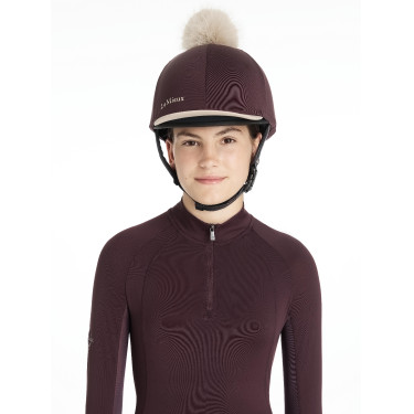 LeMieux Klassieke muts met afneembare pompon Damson Violet