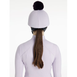 Toque à pompom LeMieux amovible Classique Lilac Violet Toque à pompom LeMieux amovible Classique Lilac Violet