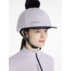 Toque à pompom LeMieux amovible Classique Lilac Violet Toque à pompom LeMieux amovible Classique Lilac Violet