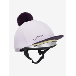 Toque à pompom LeMieux amovible Classique Lilac Violet Toque à pompom LeMieux amovible Classique Lilac Violet
