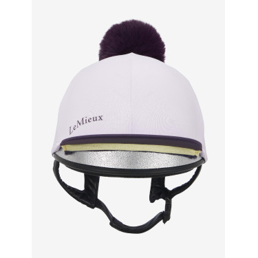 Toque à pompom LeMieux amovible Classique Lilac Violet Toque à pompom LeMieux amovible Classique Lilac Violet