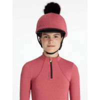 Toque à pompom LeMieux amovible Classique Cranberry Rose Toque à pompom LeMieux amovible Classique Cranberry Rose