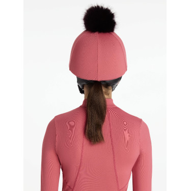 Toque à pompom LeMieux amovible Classique Cranberry Rose Toque à pompom LeMieux amovible Classique Cranberry Rose