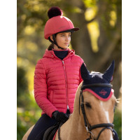 Toque à pompom LeMieux amovible Classique Cranberry Rose Toque à pompom LeMieux amovible Classique Cranberry Rose