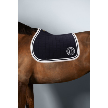 Tapis de selle Harcour Soft Marine / rose clair Tapis de selle Harcour Soft Marine / rose clair