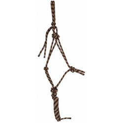 Licol éthologique + longe T de T Marron / beige Licol éthologique + longe T de T Marron / beige