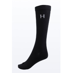 Chaussettes Harcour Aiko par 3 Figue / noir / tartan Chaussettes Harcour Aiko par 3 Figue / noir / tartan