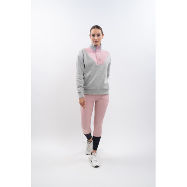 Sweat Harcour Ambre Gris chiné / rose clair