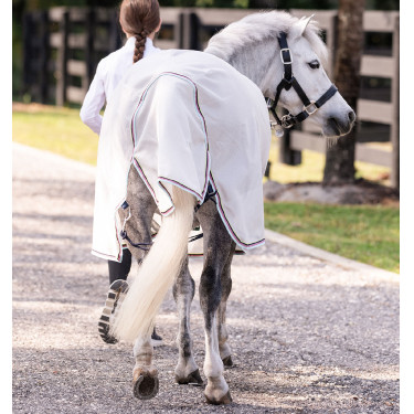Chemise anti-mouches Horseware Amigo Bug Rug Pony Argent / citron / marine / rose / bleu