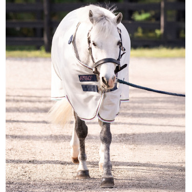 Vliegendeken Horseware Amigo Bug Rug Pony Zilver / citroen / marine / roze / blauw