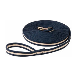 Gewatteerde longeerlijn T de T Marine / beige Blauw Gewatteerde longeerlijn T de T Marine / beige Blauw
