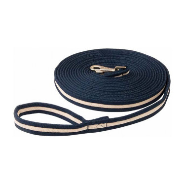 Gewatteerde longeerlijn T de T Marine / beige Blauw Gewatteerde longeerlijn T de T Marine / beige Blauw