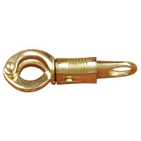 Mousqueton anti panique T de T Acier nickelé Argent