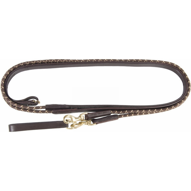 Rênes allemandes corde et cuir T de T Rênes allemandes corde et cuir T de T