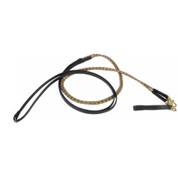 Rênes allemandes corde et cuir T de T Marron / beige