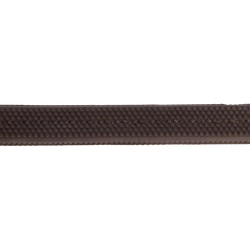 Rênes caoutchouc petits picots T de T Havane foncé