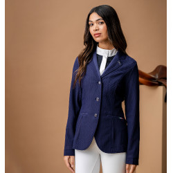 Veste de concours Horseware femme Motion Lite Ombre de nuit Bleu Veste de concours Horseware femme Motion Lite Ombre de nuit Bleu