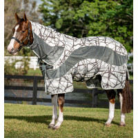 Anti-vliegendeken Horseware Camouflage 3-in-1 Amigo® CamoFly Grijs / limoengroen bedrukt Motieven Anti-vliegendeken Horseware Camouflage 3-in-1 Amigo® CamoFly Grijs / limoengroen bedrukt Motieven