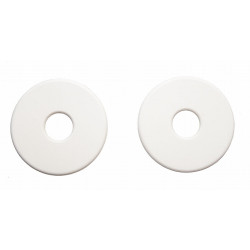 Rondelles de mors en caoutchouc T de T Blanc