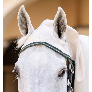 Couverture intégrale Horseware Rambo Hoody XL 0g Craie / vert chasseur / argent Blanc Couverture intégrale Horseware Rambo Hoody XL 0g Craie / vert chasseur / argent Blanc