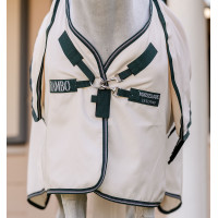 Horseware Rambo hoody pony deken 0g Krijt / jachtgroen / zilver Wit Horseware Rambo hoody pony deken 0g Krijt / jachtgroen / zilver Wit