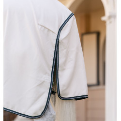 Couverture integrale Horseware Rambo hoody Poney 0g Craie / vert chasseur / argent Blanc Couverture integrale Horseware Rambo hoody Poney 0g Craie / vert chasseur / argent Blanc