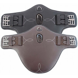 Sangle bavette courte T de T Marron foncé