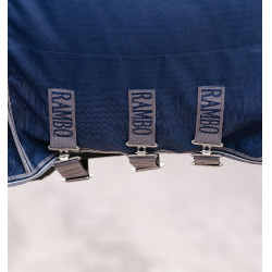 Boxdeken Horseware Rambo Optimo 0g Marine / onweer / zilvergrijs Marineblauw