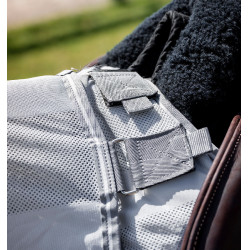 Couvre-reins Horseware anti-mouches Fluo Amigo Flyrider 0g Argent / gris titanium / argent