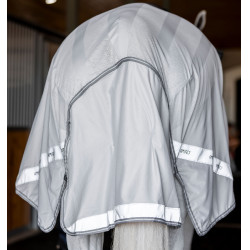 Couvre-reins Horseware anti-mouches Fluo Amigo Flyrider 0g Argent / gris titanium / argent