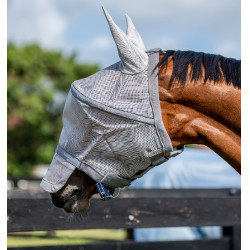 Masque anti-mouches Horseware Rambo Plus Argent / gris titanium / argent