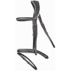 Anatomische hoofdstel Velazquez T de T Zwart / wit