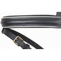 Bridon têtière anatomique Velazquez T de T Noir / blanc